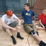 Bau der Dachterrasse